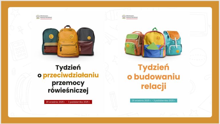 Tydzień o Budowaniu Relacji. Tydzień o Przeciwdziałaniu Przemocy Rówieśniczej.